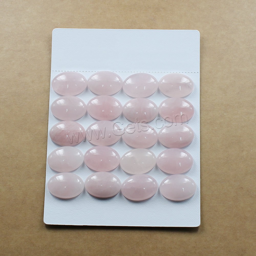 Rose Quartz Cabochon, Flat Oval, natural, different size for choice & flat back, Sold By Bag