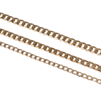 Brass Curb Chain, plated nickel, lead & cadmium free 