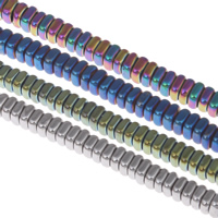 Perles hématite non-magnétique, hématite non magnétique, cadre, Placage, plus de couleurs à choisir Environ 1mm Environ 16 pouce, Environ Vendu par brin