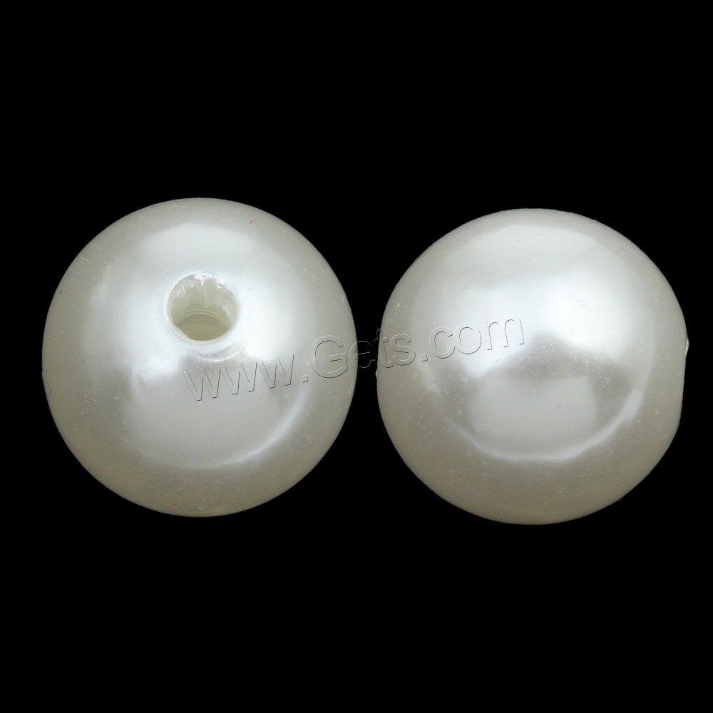 ABS-Kunststoff -Perlen-Korn, ABS-Kunststoff-Perlen, rund, verschiedene Größen vorhanden, keine, verkauft von Tasche