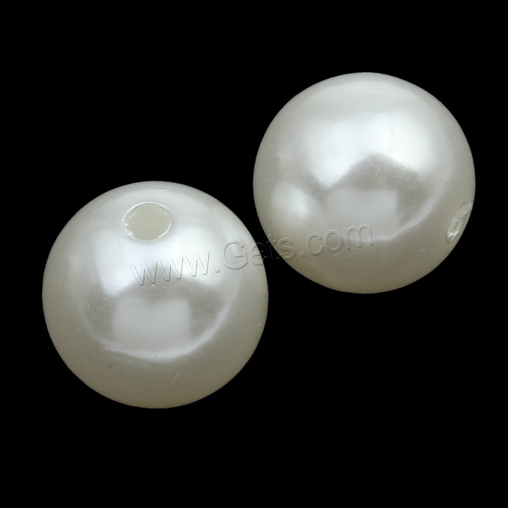 ABS Plastic Pearl Beads, Round, different size for choice, more colors for choice, Sold By Bag