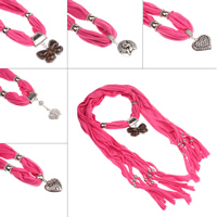 Подвесной шарф, Полиэстер и хлопок, с Смешанный материал, Другое покрытие, разнообразный, розовая фуксия - 1500-1700mm, продается Strand