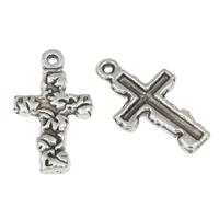Zinc Alloy Cross Pendants, antique silver color plated, lead & cadmium free Approx 1mm, Approx 