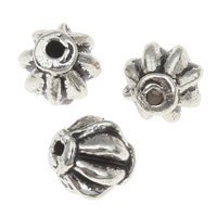 Zinc Alloy Jewelry Beads, Lantern, antique silver color plated, corrugated, lead & cadmium free Approx 1mm, Approx 