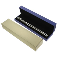 Leder Halskettenkasten, Karton, mit Schwamm & PU Leder, Rechteck, keine, 240x55x40mm, verkauft von PC