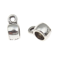 Zinc Alloy Bail Beads, Drum, antique silver color plated, lead & cadmium free Approx 1mm, 3.5mm, Approx 