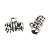 Zinc Alloy Bail Beads, Tube, antique silver color plated, lead & cadmium free Approx 1mm, 3mm, Approx 