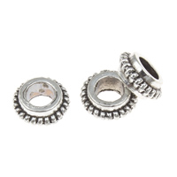 Zinc Alloy Jewelry Beads, antique silver color plated, lead & cadmium free Approx 3mm, Approx 