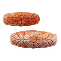 Fluted Giant Clam Beads, Oval, Carved Approx 1.5mm 
