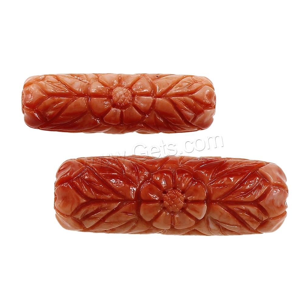 Fluted Giant Clam Beads, Column, Carved, different size for choice, Sold By PC
