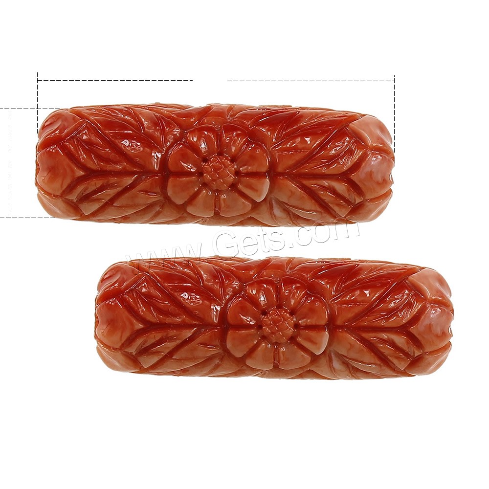 Fluted Giant Clam Beads, Column, Carved, different size for choice, Sold By PC