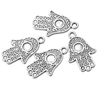 Zinc Alloy Hamsa Pendants, antique silver color plated, Islamic jewelry Approx 1.8mm 