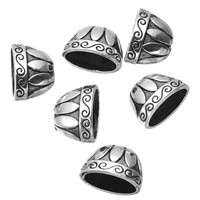 Zinc Alloy Bead Caps, Round, antique silver color plated Approx 2.6mm 