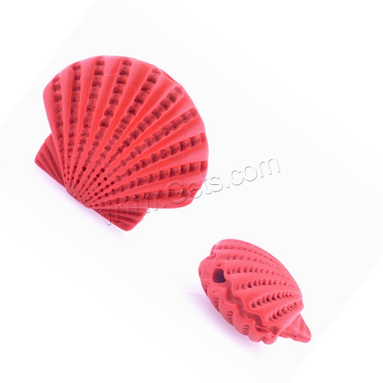 Cinnabar Beads, Shell, different size for choice, Hole:Approx 1-3mm, Sold By PC