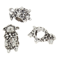Zinc Alloy European Beads, Sheep, antique silver color plated, without troll, lead & cadmium free Approx 5mm, Approx 