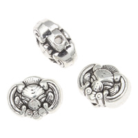 Zinc Alloy Jewelry Beads, Longevity Lock, antique silver color plated, lead & cadmium free Approx 1mm, Approx 