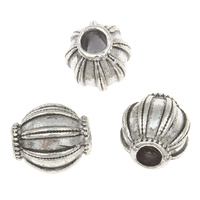 Zinc Alloy Jewelry Beads, Lantern, antique silver color plated, lead & cadmium free Approx 3mm, Approx 