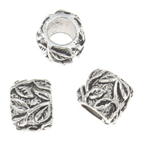 Zinc Alloy European Beads, Drum, antique silver color plated, without troll, lead & cadmium free Approx 4mm, Approx 