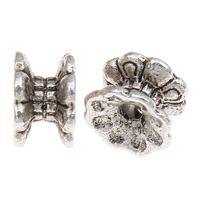 Zinc Alloy Bead Caps, Flower, plated, double-sided lead & cadmium free Approx 1mm 