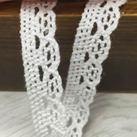 Lace Trim & Ribbon, Cotton, white, 12mm 