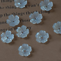 Natural Freshwater Shell Beads, Flower 10mm Approx 1mm 