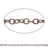 Iron Circle Chain, with plastic spool, plated, round link chain nickel free 