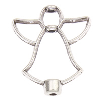 Zinc Alloy Frame Beads, Angel, antique silver color plated, lead & cadmium free Approx 1mm, Approx 