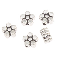 Zinc Alloy Flower Beads, antique silver color plated, lead & cadmium free Approx 1mm, Approx 