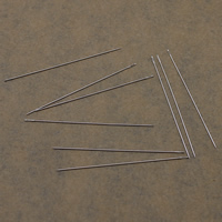 Beading Needles, Stainless Steel, original color Approx [