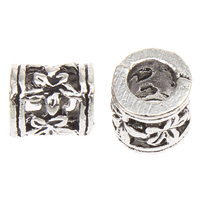 Zinc Alloy Jewelry Beads, Column, antique silver color plated, lead & cadmium free, 6mm Approx 3mm, Approx 