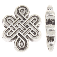 Zinc Alloy Jewelry Beads, Chinese Knot, antique silver color plated, lead & cadmium free Approx 1mm, Approx 