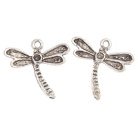 Zinc Alloy Pendant Rhinestone Setting, Dragonfly, antique silver color plated, lead & cadmium free Approx 2mm, Inner Approx 3mm, Approx 