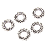 Zinc Alloy Spacer Beads, Flower, antique silver color plated, lead & cadmium free Approx 3mm, Approx 