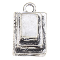 Zinc Alloy Jewelry Pendants, Rectangle, plated lead & cadmium free Approx 2.5mm 