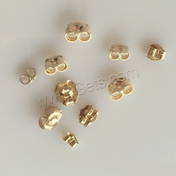 Gold Filled Tension Ear Nut, 14K gold-filled & different size for choice, Sold By Pair