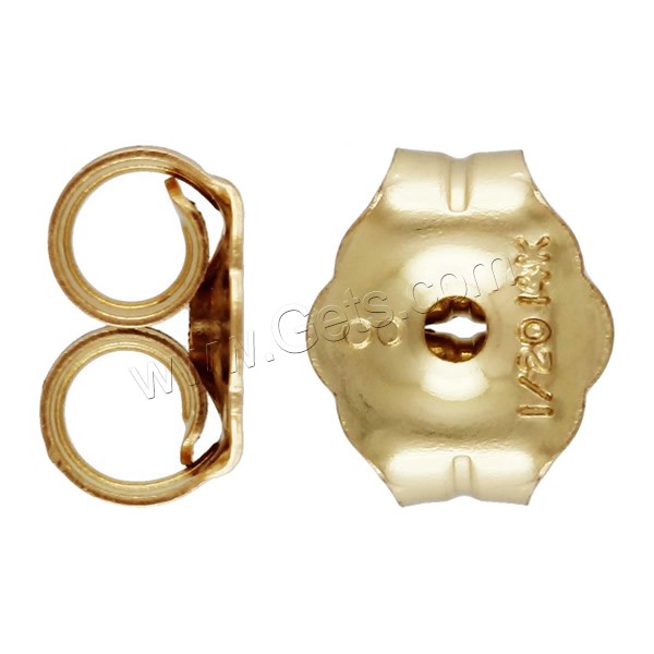 Медно-золото Напряжение уха Орех, 14K золото заполненные & разный размер для выбора, продается Пара