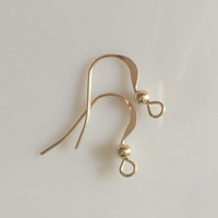crochet de Boucle d'oreille remplie d'or, Doublé or, 14K rempli & normes différentes pour le choix, Vendu par paire