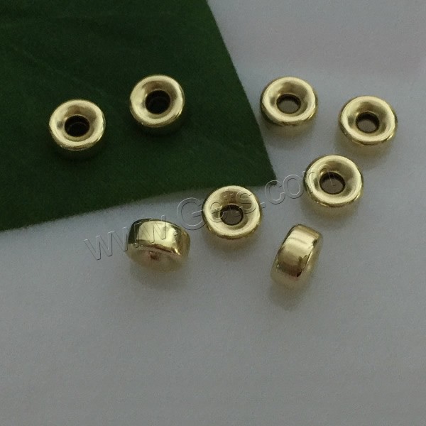 Gold Filled Spacer Bead, Rondelle, 14K gold-filled & different size for choice, Sold By PC