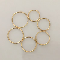Gold Filled Machine Cut Closed Jump Ring, Donut, 14K gold-filled 