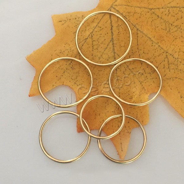 Медно-золото кольцо-закрывашка, Кольцевая форма, 14K золото заполненные & разный размер для выбора, продается PC
