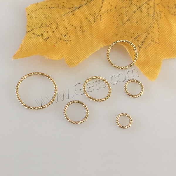 Gold Filled Machine Cut Closed Jump Ring, Donut, 14K gold-filled & different size for choice, Sold By PC