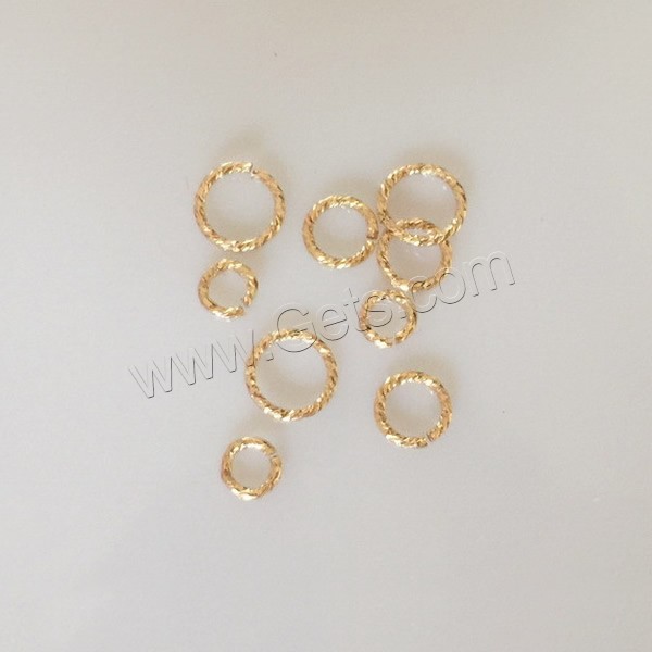 Gold Filled Open Jump Ring, Donut, 14K gold-filled & flower cut & different size for choice, Sold By PC