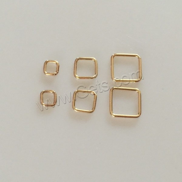 Gold Filled Machine Cut Closed Jump Ring, Square, 14K gold-filled & different size for choice, Sold By PC