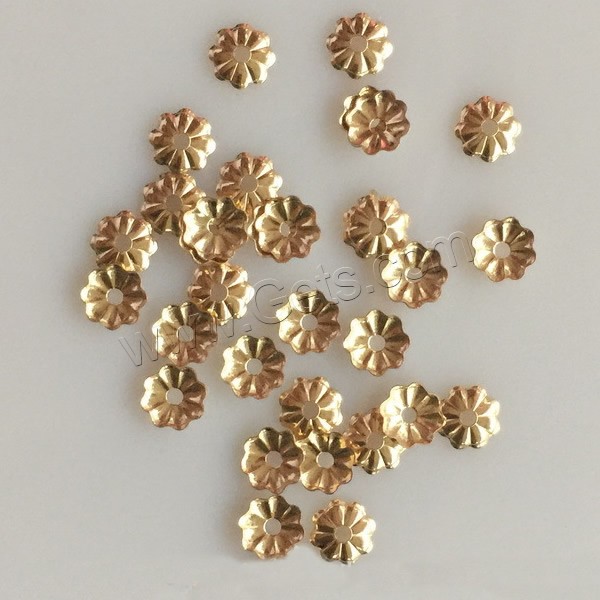 Abalorios llenos de oro de 14Kt, Oro-llenado, Flor, 14K gold-filled & diverso tamaño para la opción, Vendido por UD