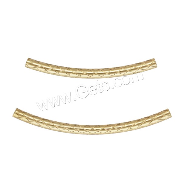 Gold Filled Tube Beads, Curved Tube, 14K gold-filled & different size for choice, Hole:Approx 1.2mm, Sold By PC