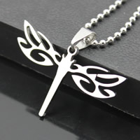 Stainless Steel Animal Pendants, Dragonfly, original color Approx 3-5mm 
