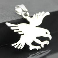 Stainless Steel Animal Pendants, Eagle, original color Approx 3-5mm 