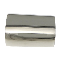 Rechteck Edelstahl Magnetverschluss, plattiert, keine, 18x13x8mm, Bohrung:ca. 10x5mm, verkauft von PC