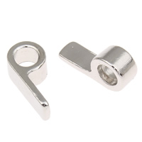 Zinc Alloy Glue on Bail, Whistle, platinum color plated, lead & cadmium free Approx 4mm 