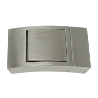 Stainless Steel Snap Clasp, Rectangle, plated Approx 